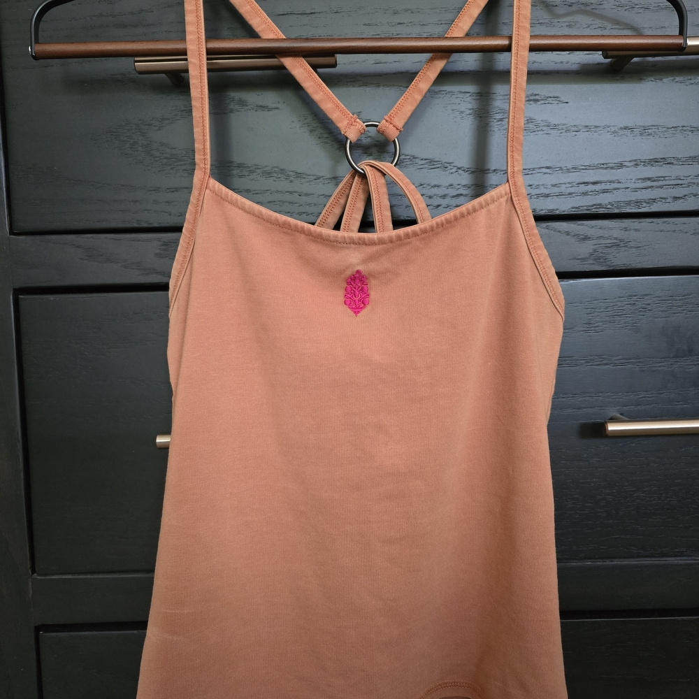 Free People Strappy Tank in Earthy Rust
